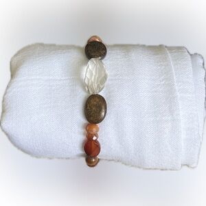 Multi Gemstone Sterling Silver Bracelet